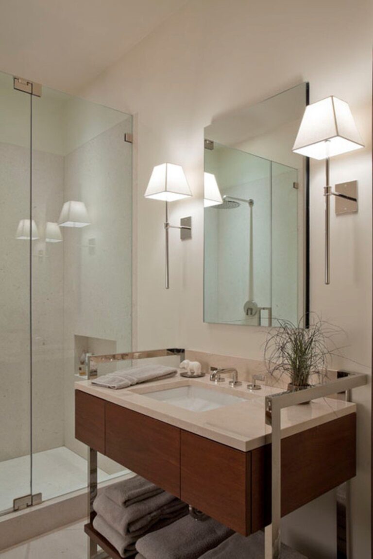 Светильники в ванной фото в интерьере