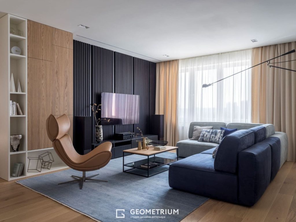 Дизайн 4 комнатной квартиры 100 кв.м | Geomertrium