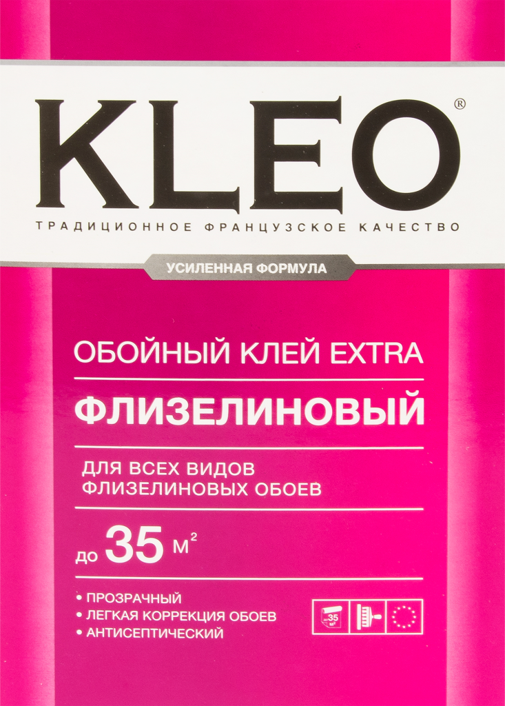 Клей для флизелиновых обоев Kleo Extra, 35 м² в Москве – купить по низкой  цене в интернет-магазине Леруа Мерлен