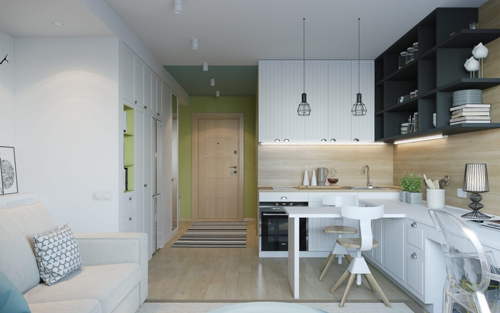 Дизайн кухни-гостиной – фото и стили